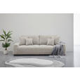 BIGSOFA Chenille Naturfarben  - Dunkelbraun/Naturfarben, KONVENTIONELL, Kunststoff/Textil (250/100/90cm) - Carryhome