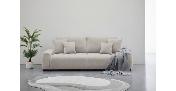 BIGSOFA Chenille Naturfarben - Dunkelbraun/Naturfarben, KONVENTIONELL, Kunststoff/Textil (250/100/90cm) - Carryhome
