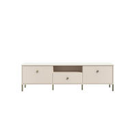 COMODĂ TV 168,4/48/41,5 cm  - auriu/nisipiu, Modern, metal/material pe bază de lemn (168,4/48/41,5cm) - Novel