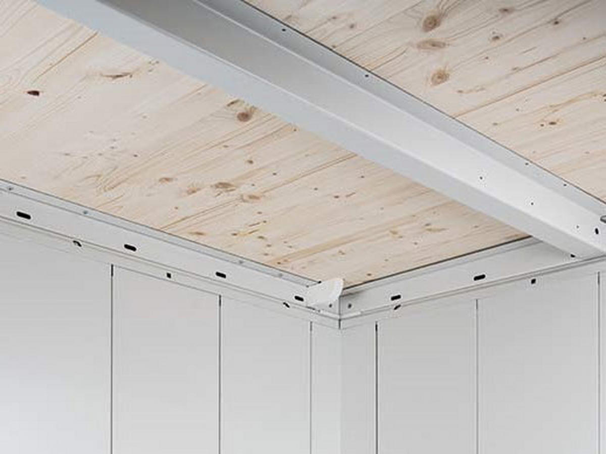 GERÄTEHAUS 180/222/180 cm  - Dunkelgrau/Anthrazit, Design, Metall (180/222/180cm) - Biohort