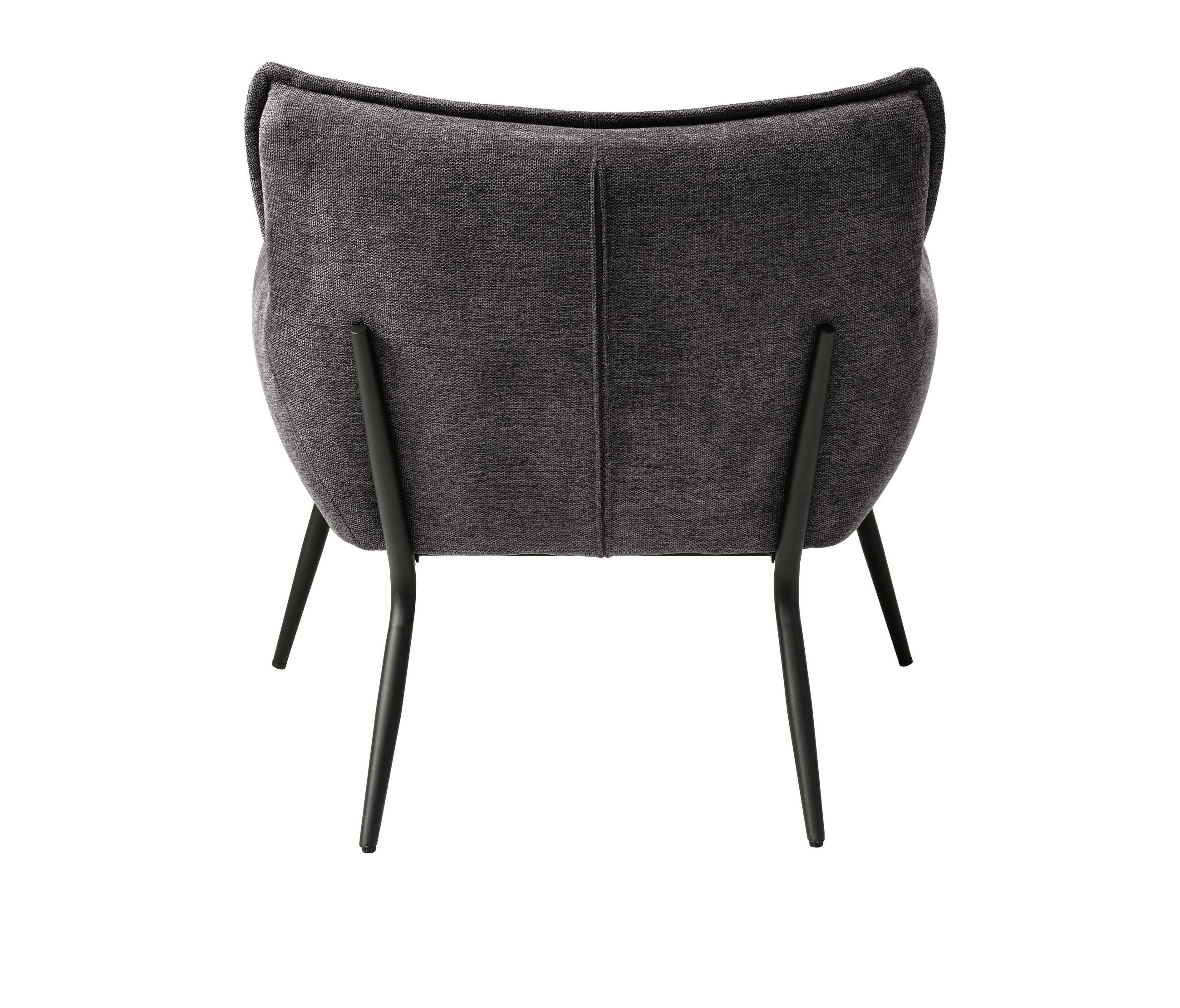 SESSEL in Dunkelgrau  - Dunkelgrau/Schwarz, MODERN, Textil/Metall (83/82/79cm) - Livetastic