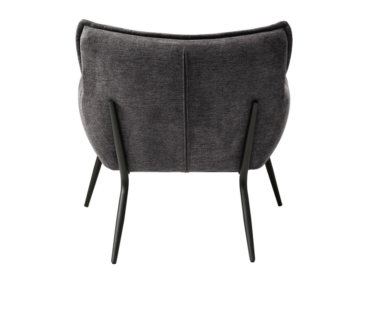 SESSEL in Dunkelgrau  - Dunkelgrau/Schwarz, MODERN, Textil/Metall (83/82/79cm) - Livetastic