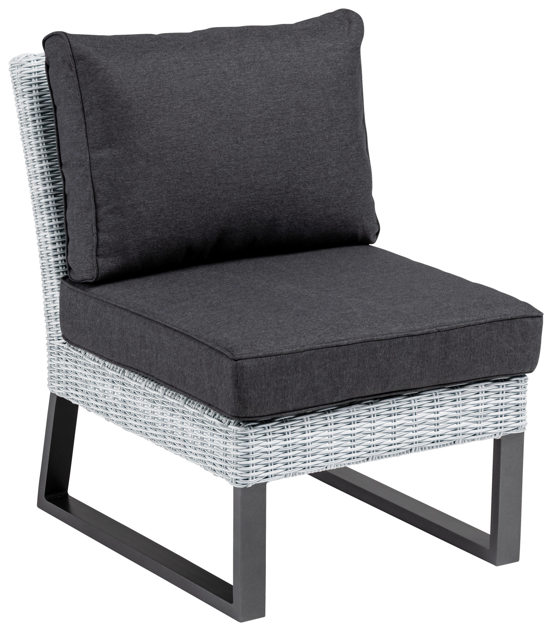 LOUNGEMITTELTEIL - Anthrazit/Weiß, Basics, Kunststoff/Textil (60/85/80cm) - Kettler