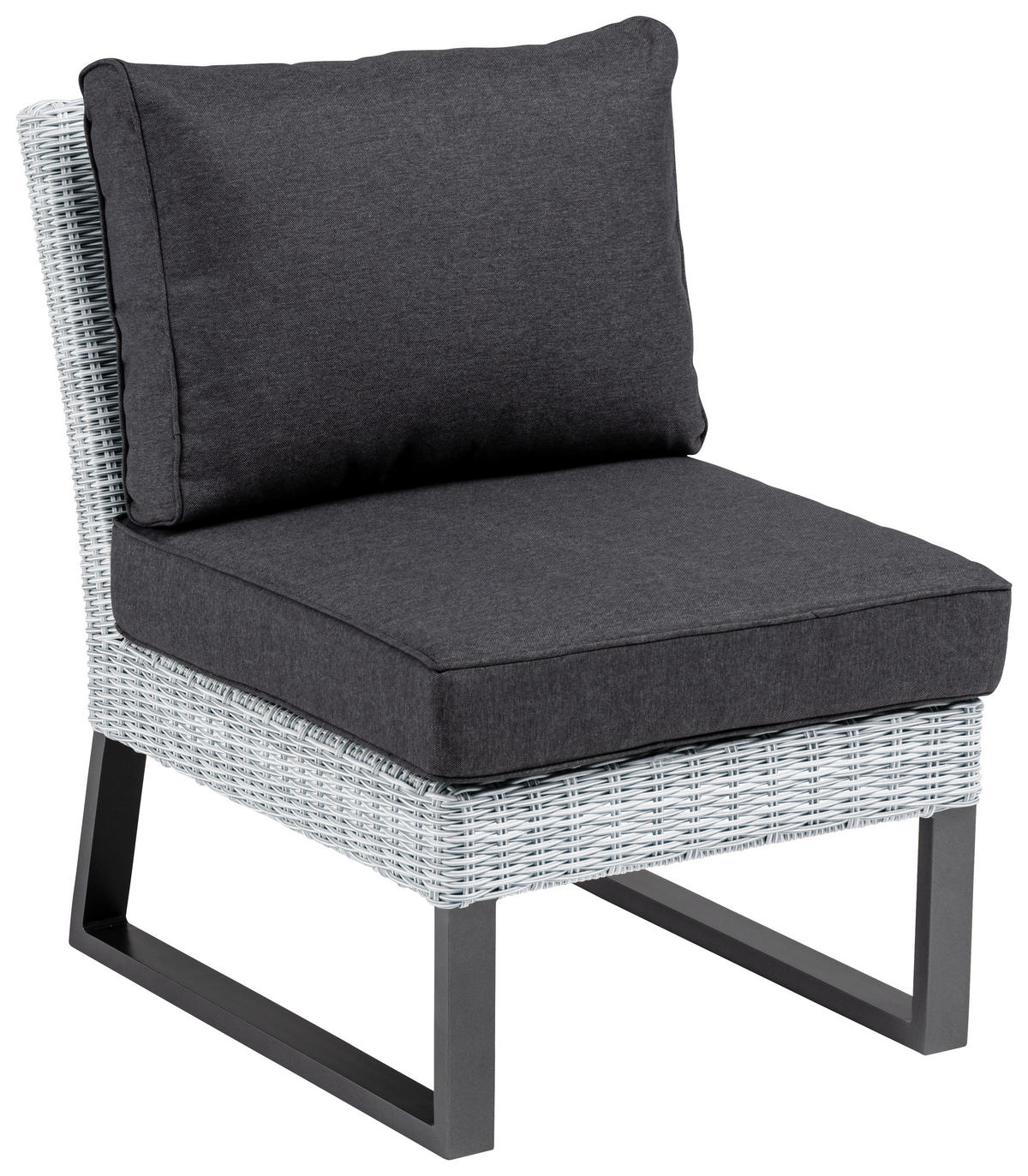 LOUNGEMITTELTEIL - Anthrazit/Weiß, Basics, Kunststoff/Textil (60/85/80cm) - Kettler