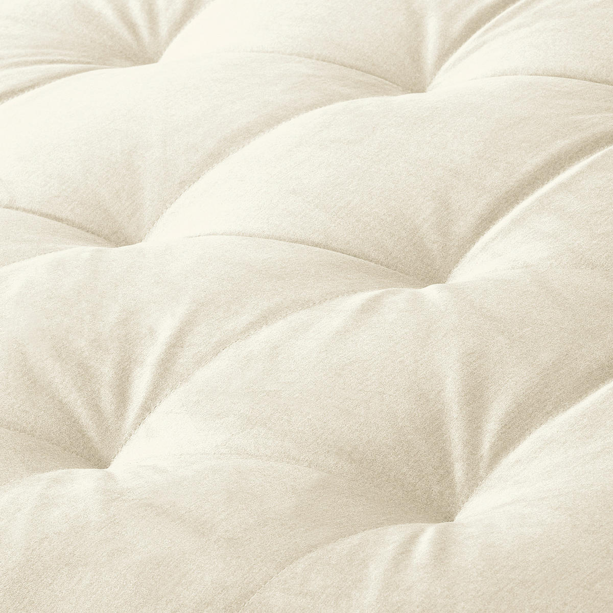 ECKSOFA Velours Beige  - Beige/Schwarz, Design, Kunststoff/Textil (284/243cm) - P & B