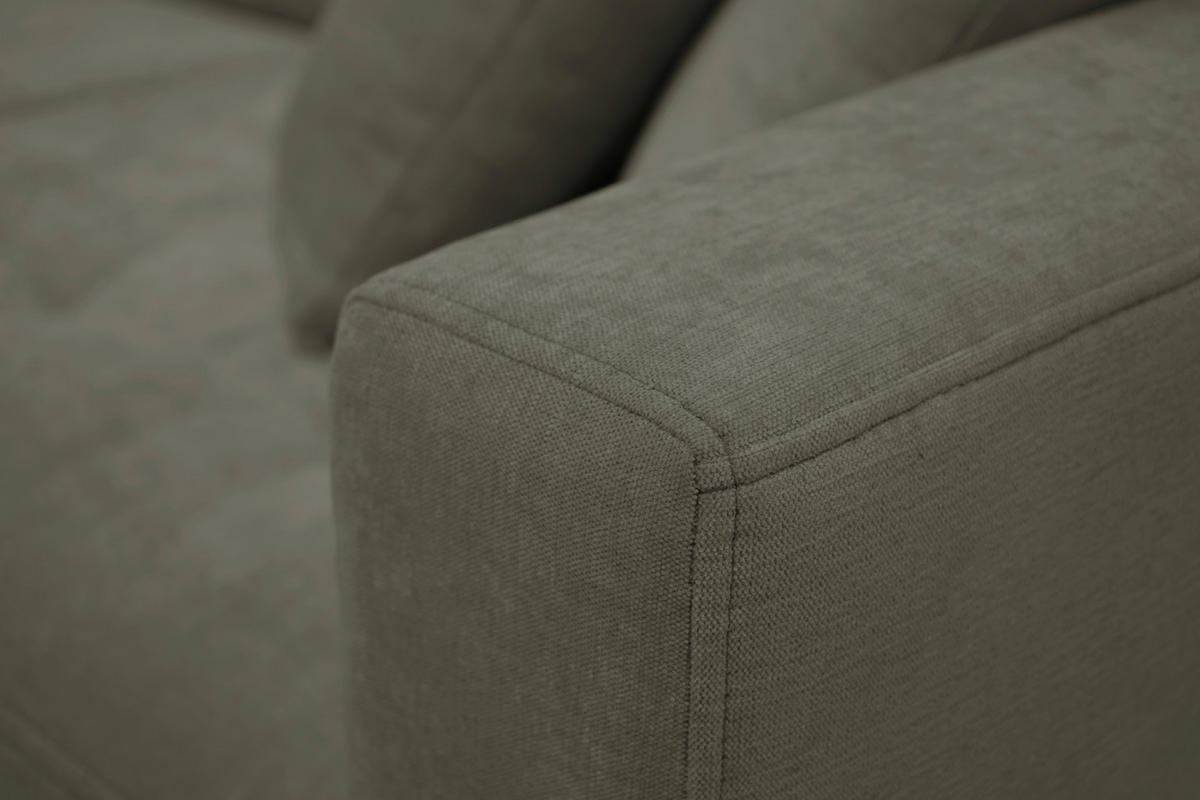 HÖRNSOFFA i chenille grön  - grön/naturfärgad, Design, trä/textil (160/231cm) - Livetastic