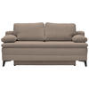 BOXSPRINGSOFA in Cord Taupe  - Taupe/Schwarz, Design, Textil/Metall (200/100/108cm) - Novel