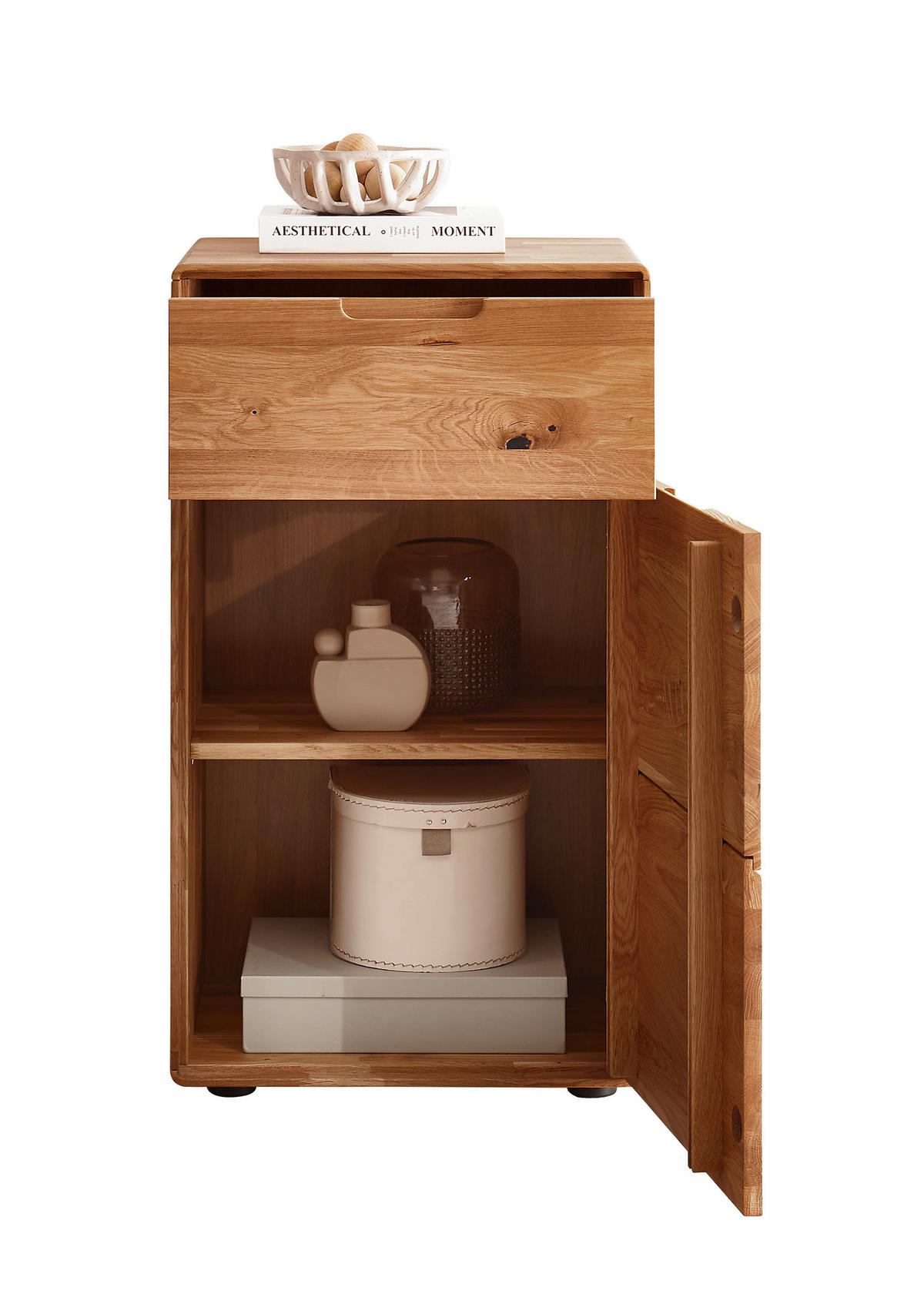 KOMMODE , 51/91/40 cm, 1 Schublade(n)  - Wildeiche, Design, Holz (51/91/40cm) - Livetastic