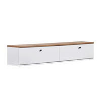 TV-ELEMENT - Weiss/Kieferfarben, Modern, Holzwerkstoff (140/25/25cm) - MID.YOU