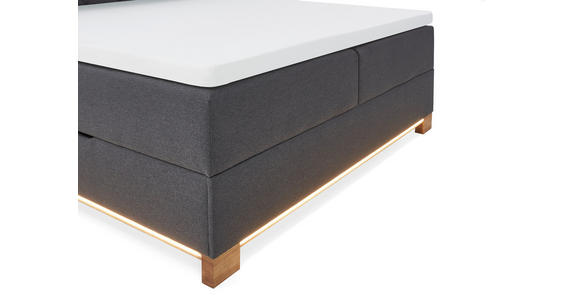 BOXSPRINGBETT 180/200 cm in Anthrazit - Anthrazit, Design, Holz/Holzwerkstoff (180/200cm) - Xora