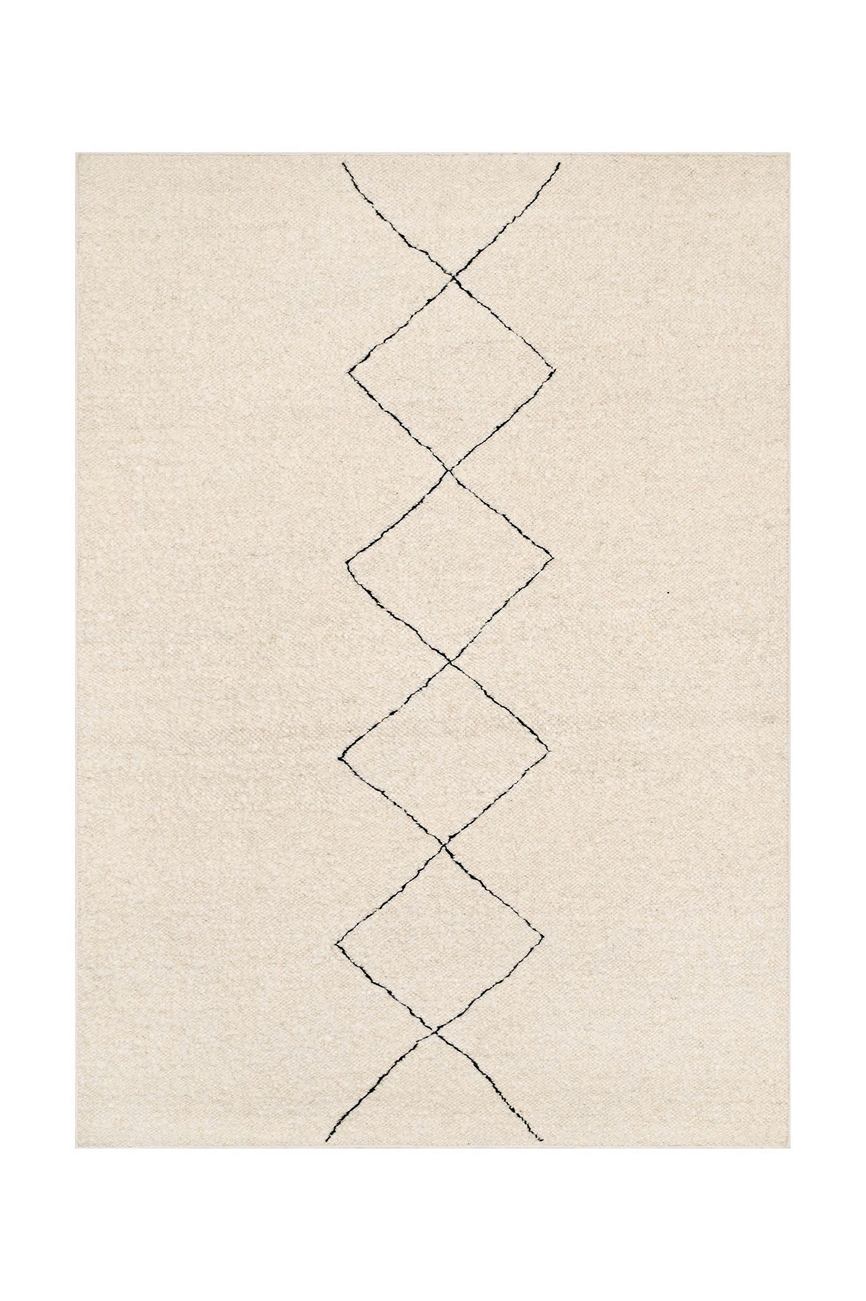 HANDWEBTEPPICH 200/290 cm Atlas Weiß  - Weiß, Natur, Textil (200/290cm) - Linea Natura