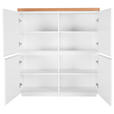 KOMMODE  in 113/123/40 cm  - Eichefarben/Weiß, MODERN, Holz/Holzwerkstoff (113/123/40cm) - Carryhome