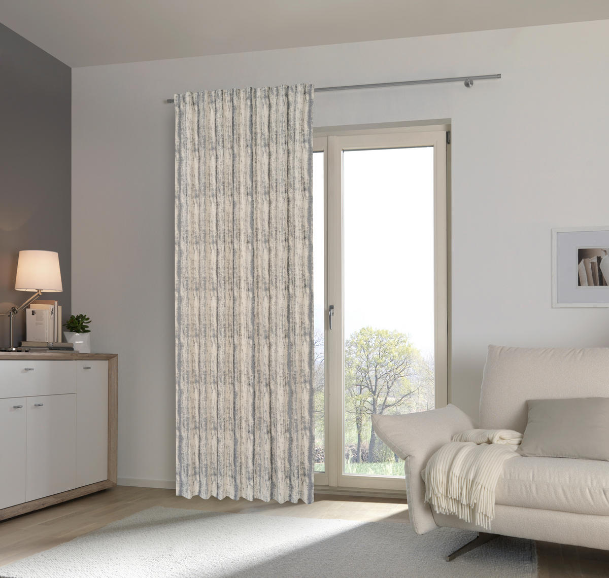 HOTOVÝ ZÁVES, nepriehľadné, 135/245 cm - sivá, Trend, textil (135/245cm) - Esposa