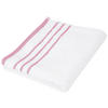 KÉZTÖRLŐ 50/90 cm fehér, pink  - pink/fehér, Konventionell, textil (50/90cm) - Esposa