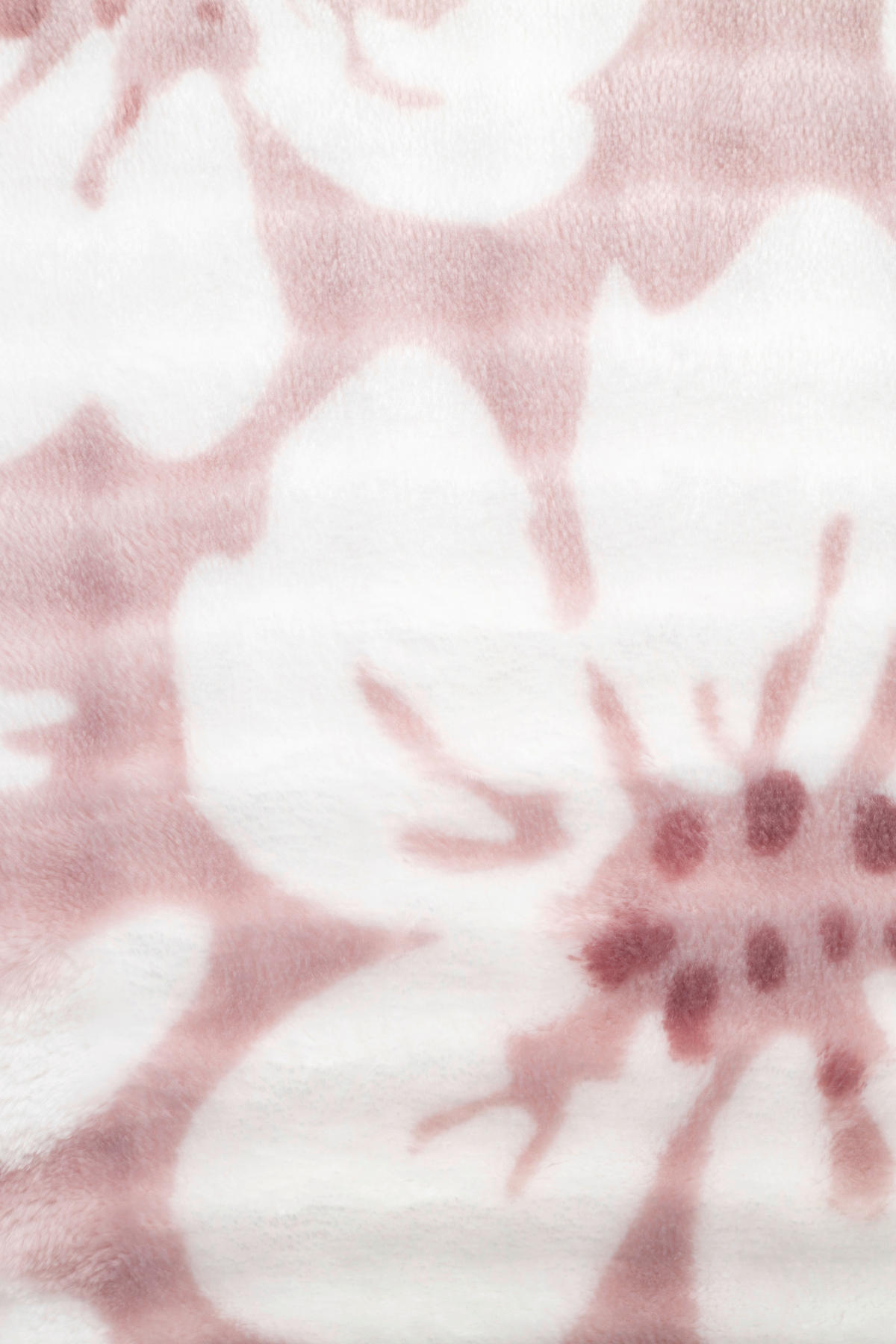 MĚKKÁ DEKA, polyester, 150/200 cm - bílá/světle růžová, Design, textil (150/200cm) - Esposa