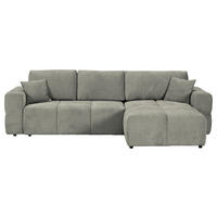 ECKSOFA Dunkelgrau Chenille  - Dunkelgrau/Schwarz, KONVENTIONELL, Kunststoff/Textil (283/180cm) - Carryhome