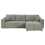 ECKSOFA  in Chenille Dunkelgrau  - Dunkelgrau/Schwarz, KONVENTIONELL, Kunststoff/Textil (283/180cm) - Carryhome