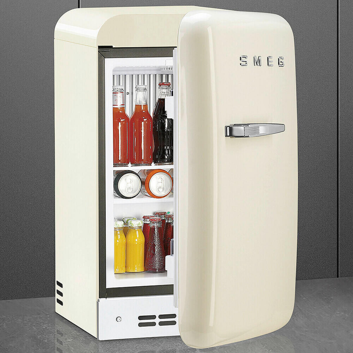 MINIKÜHLSCHRANK - Creme, Trend, Metall (40.4/72.5/57cm) - SMEG