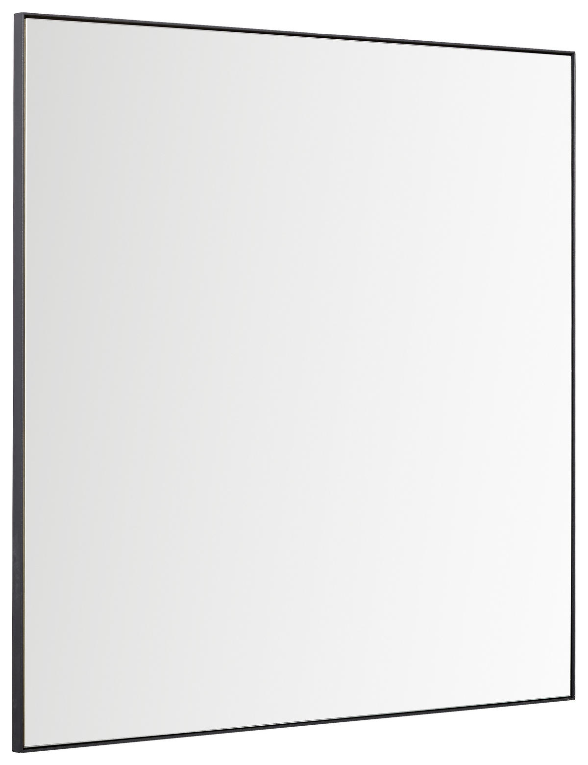 WANDSPIEGEL 85/85/3,7 cm  - Anthrazit, Natur, Glas/Metall (85/85/3,7cm) - Linea Natura