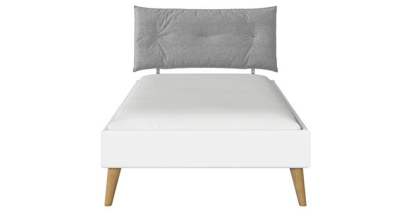 BETT 120/200 cm  in Weiß  - Wildeiche/Weiß, Design, Holz/Holzwerkstoff (120/200cm) - Carryhome