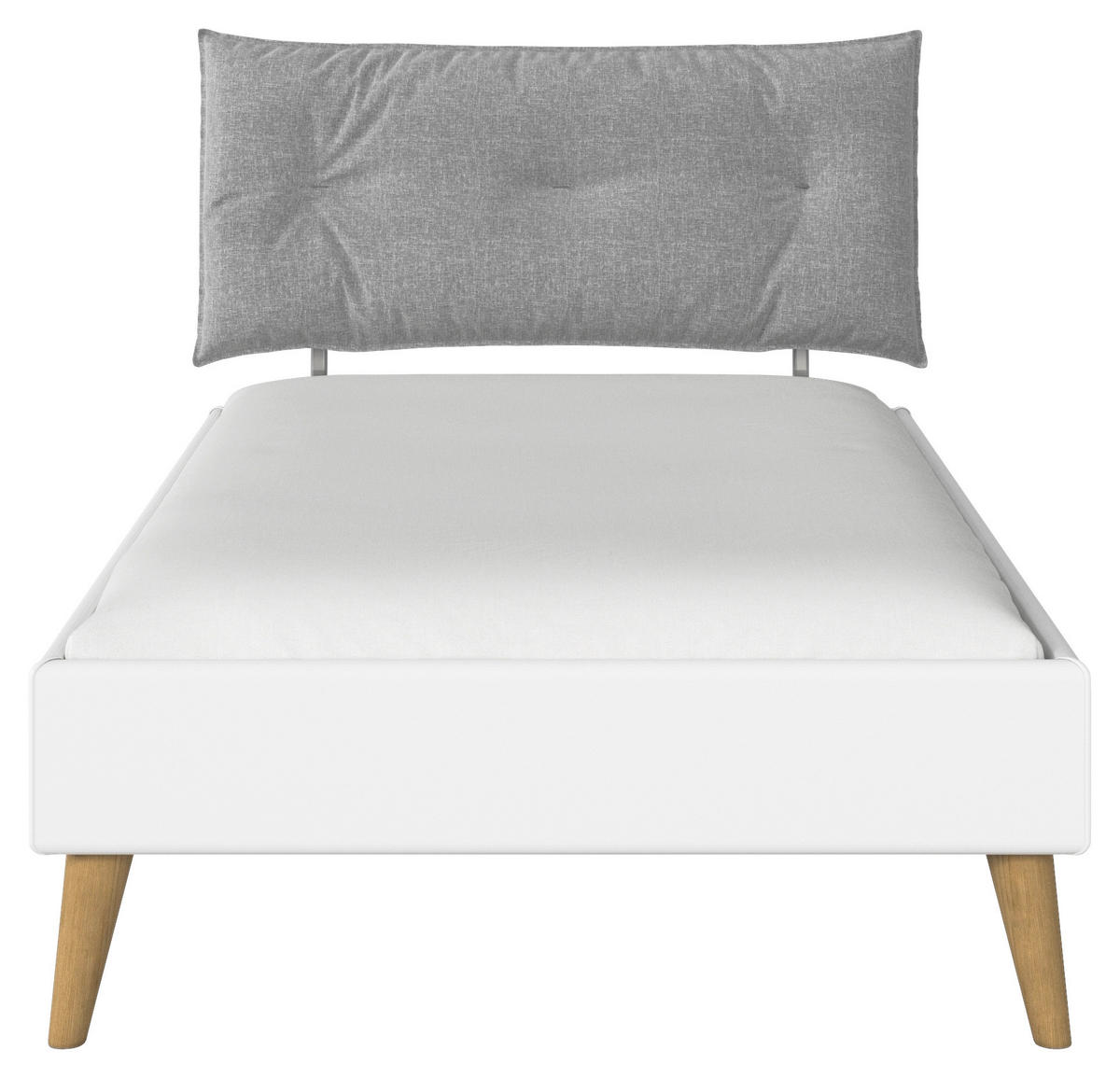 BETT 120/200 cm  in Weiß  - Wildeiche/Weiß, Design, Holz/Holzwerkstoff (120/200cm) - Carryhome