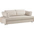 SCHLAFSOFA Beige - Chromfarben/Beige, Design, Textil/Metall (212/84/100cm) - BALI