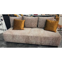 TROSJED NA RAZVLAČENJE tekstil  svijetlo smeđa    - bijela/svijetlo smeđa, Design, tekstil (200/92/95cm) - Hom`in