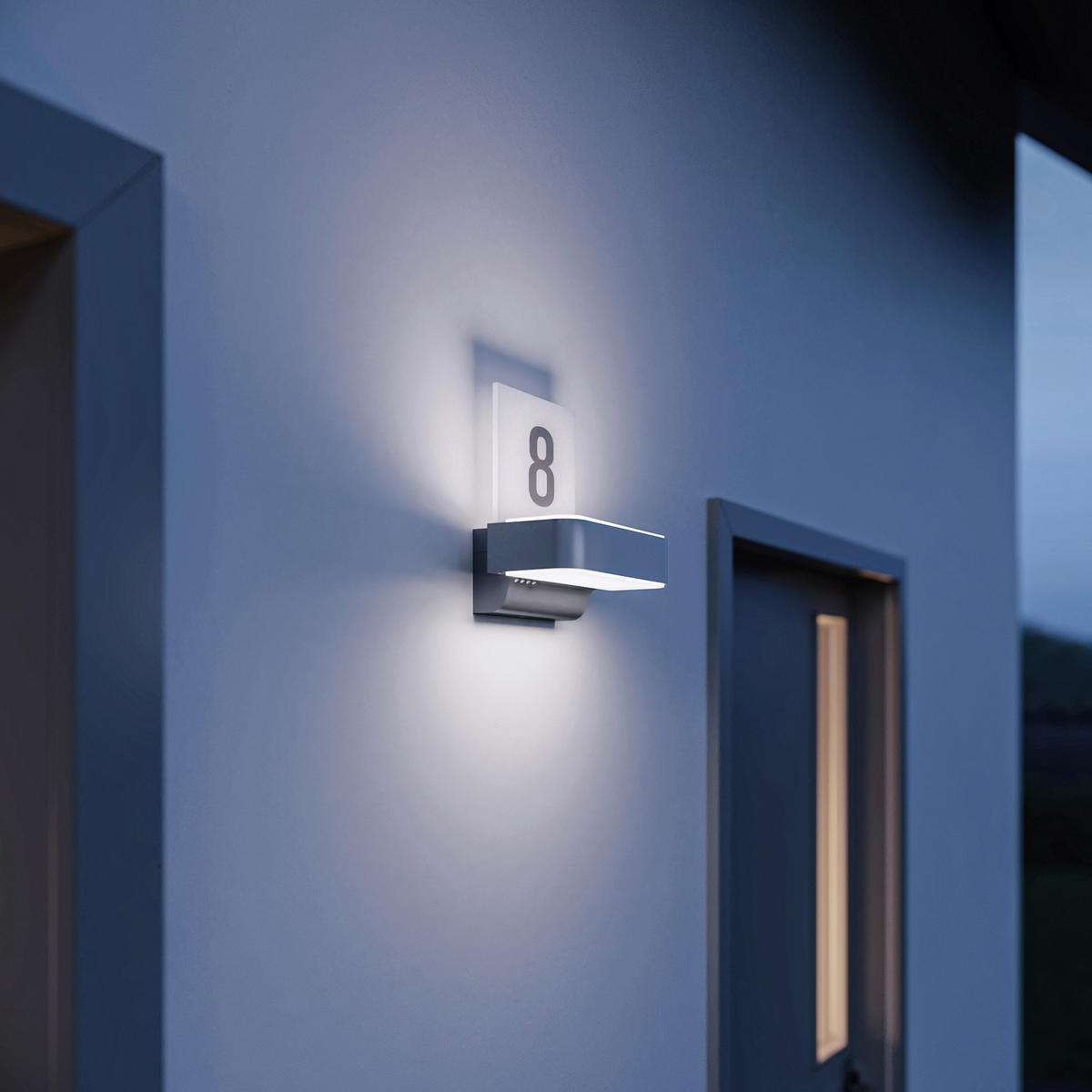 LED-AUßENLEUCHTE - Hellgrau, Metall (14.6/23/26.1cm) - Steinel