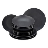 SERVIS Soft Touch Black 12 delar  - svart, Modern, keramik - Creatable
