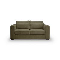 2,5-SITZER ALMERA Cord Khaki  - Khaki/Schwarz, Basics, Holz/Textil (200/92/112cm) - MID.YOU