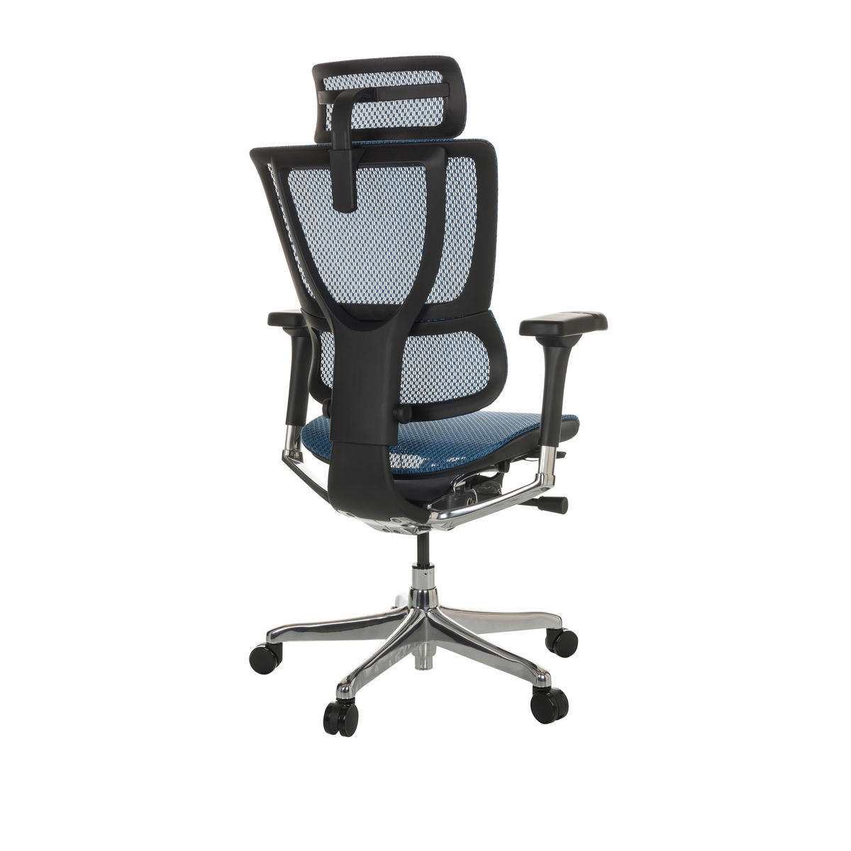 SNURRSTOL  i nät blå  - blå/svart, Basics, metall/textil (69/116-138/66cm) - MID.YOU