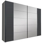 SCHWEBETÜRENSCHRANK 298/240/68 cm 2-türig Anthrazit, Dunkelgrau  - Dunkelgrau/Anthrazit, Basics, Glas/Holzwerkstoff (298/240/68cm) - Dieter Knoll