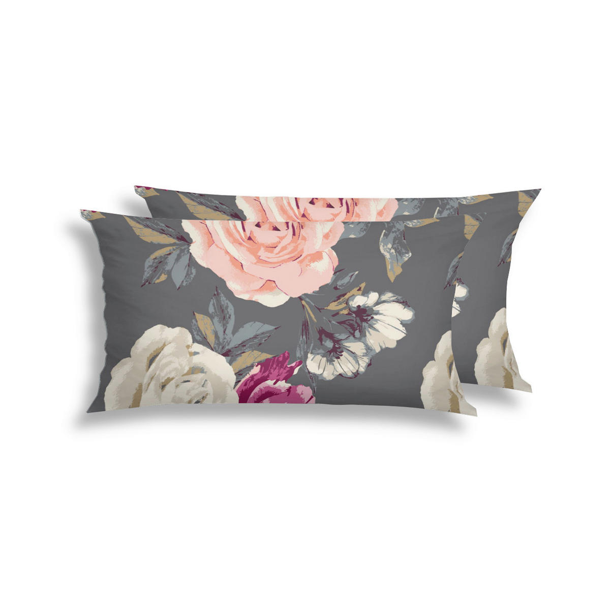 KOPFPOLSTERBEZUG 40/80 cm  - Dunkelgrau, Design, Textil (40/80cm) - Florella