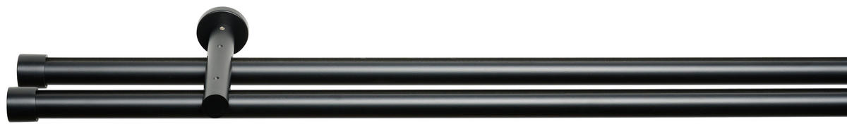 SET GALERII PERDELE 160 cm  - negru, Basics, metal (160cm) - Homeware