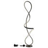 STOJEČA LED-SVETILKA  SWIRL /1810 lm/4000 K// - črna/prozorno, Design, kovina/umetna masa (26/20/132,5cm) - Globo