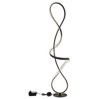 LED-STEHLEUCHTE - Klar/Schwarz, Design, Kunststoff/Metall (26/20/132,5cm) - Globo