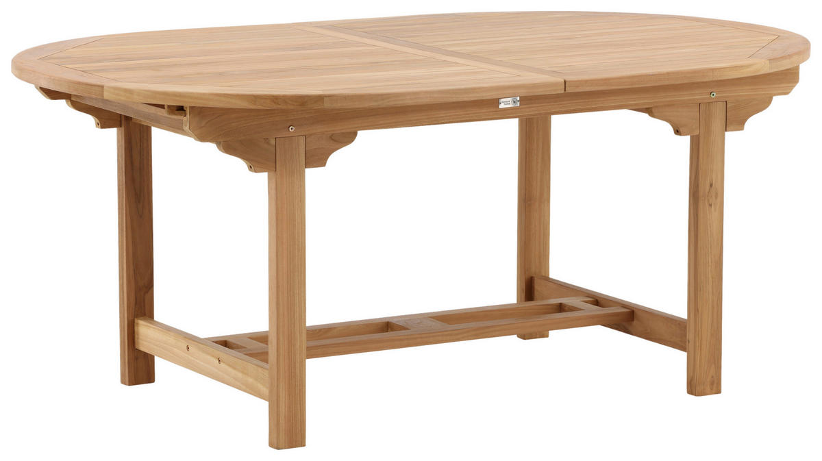 GARTENTISCH 180/120/75 cm  - Teakfarben, KONVENTIONELL, Holz (180/120/75cm) - Gardenson