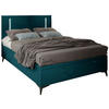 BOXBETT 140/200 cm  in Petrol  - Petrol/Schwarz, KONVENTIONELL, Textil/Metall (140/200cm) - Modante
