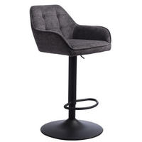 BARPALL i svart, mörkgrå  - mörkgrå/svart, Design, metall/textil (50,5/88-103/52cm) - Linea Natura