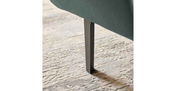 ECKSOFA in Chenille Waldgrün  311/167 cm  - Waldgrün/Schwarz, Design, Textil/Metall (311/167cm) - Xora