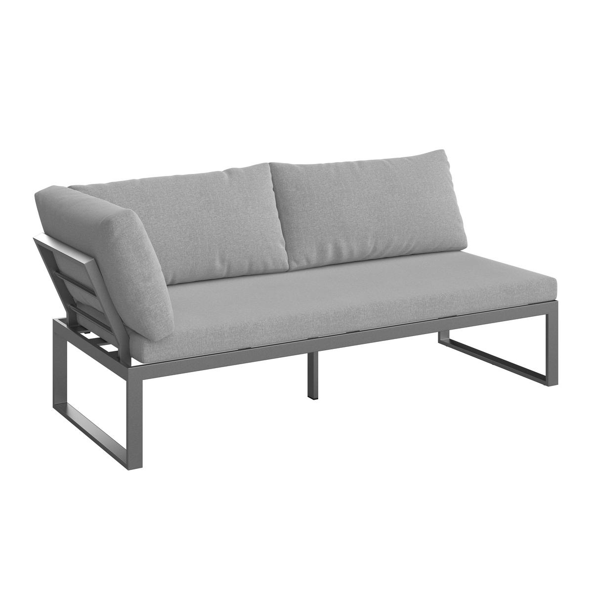 LOUNGE ÉTKEZŐGARNITÚRA 4 részes   253.5/64.5/184 cm  - világosszürke/natúr, Modern, műanyag/textil (253.5/64.5/184cm) - Ambia Garden
