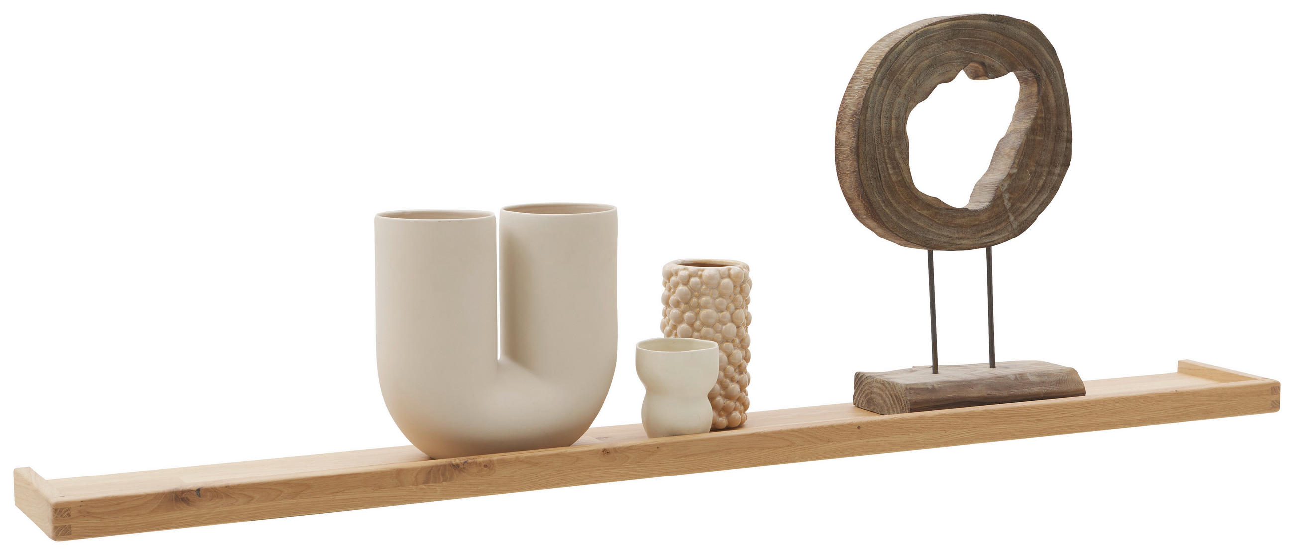 WANDBOARD Wildeiche massiv Wildeiche  - Wildeiche, Design, Holz (151,9/4,1/18cm) - Valnatura