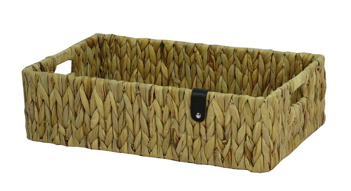 KOŠARA ZA SHRANJEVANJE   43/28/12 cm     - naravne barve, Basics, kovina/umetna masa (43/28/12cm) - Ambia Home