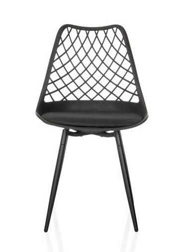UTESTOL i plast svart  - svart, Modern, metall/plast (48/83/57cm) - MID.YOU