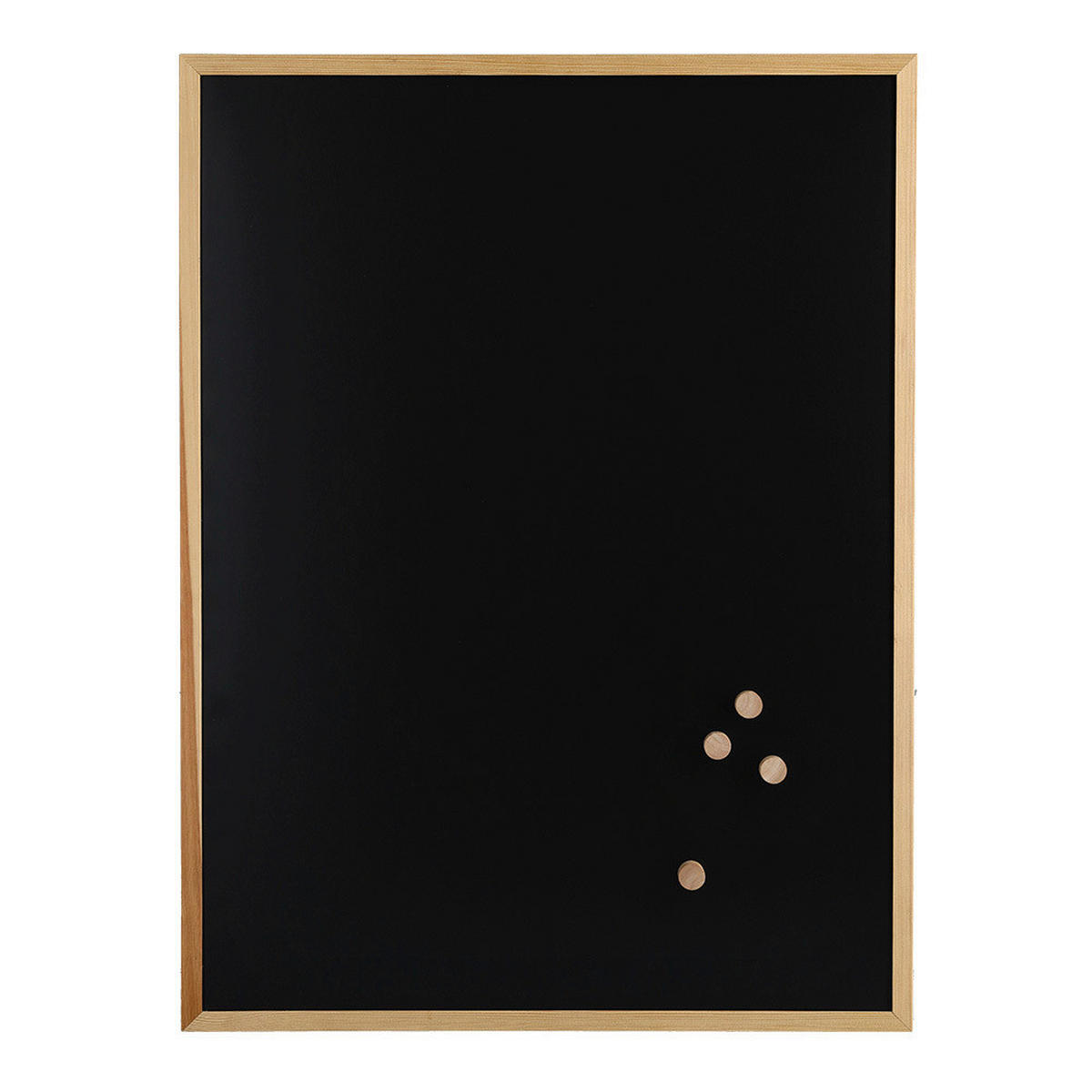 MAGNETTAFEL  - Schwarz/Naturfarben, Basics, Holz/Metall (80/60/1,3cm) - Zeller Present