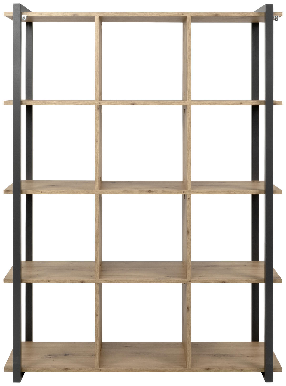 REGAL 107/145/39 cm antracit, barve hrasta  - barve hrasta/antracit, Konvencionalno, leseni material (107/145/39cm) - MID.YOU