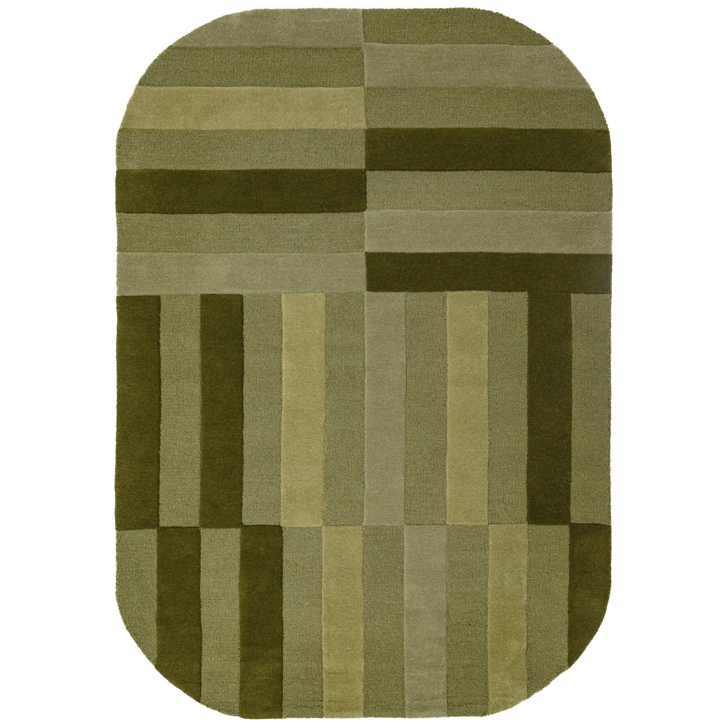 WOLLTEPPICH 200/290 cm Eldon Grün oval  - Grün, Basics, Textil (200/290cm) - Flair Rugs