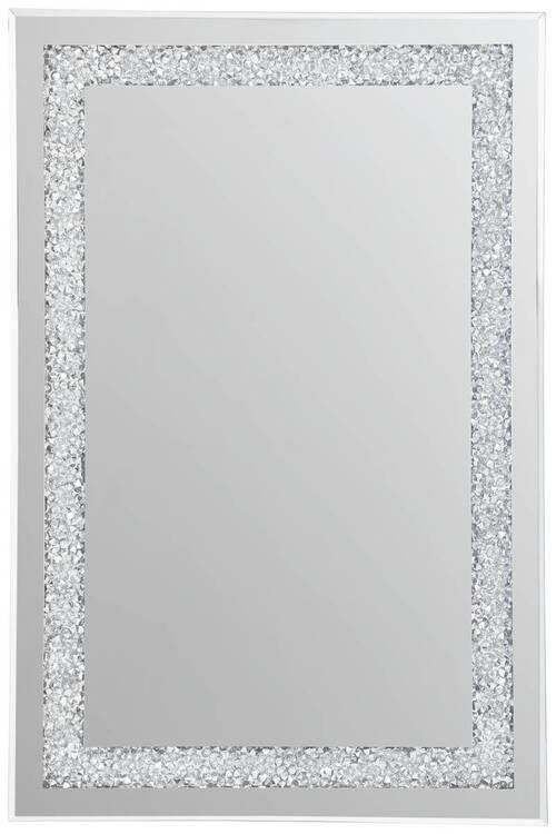 WANDSPIEGEL 40/60/1,5 cm    in rechteckig  - Silberfarben, Trend, Glas/Holzwerkstoff (40/60/1,5cm) - Carryhome