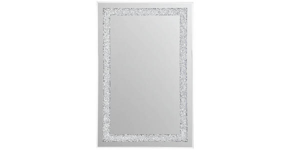 WANDSPIEGEL 40/60/1,5 cm in rechteckig - Silberfarben, Trend, Glas/Holzwerkstoff (40/60/1,5cm) - Carryhome