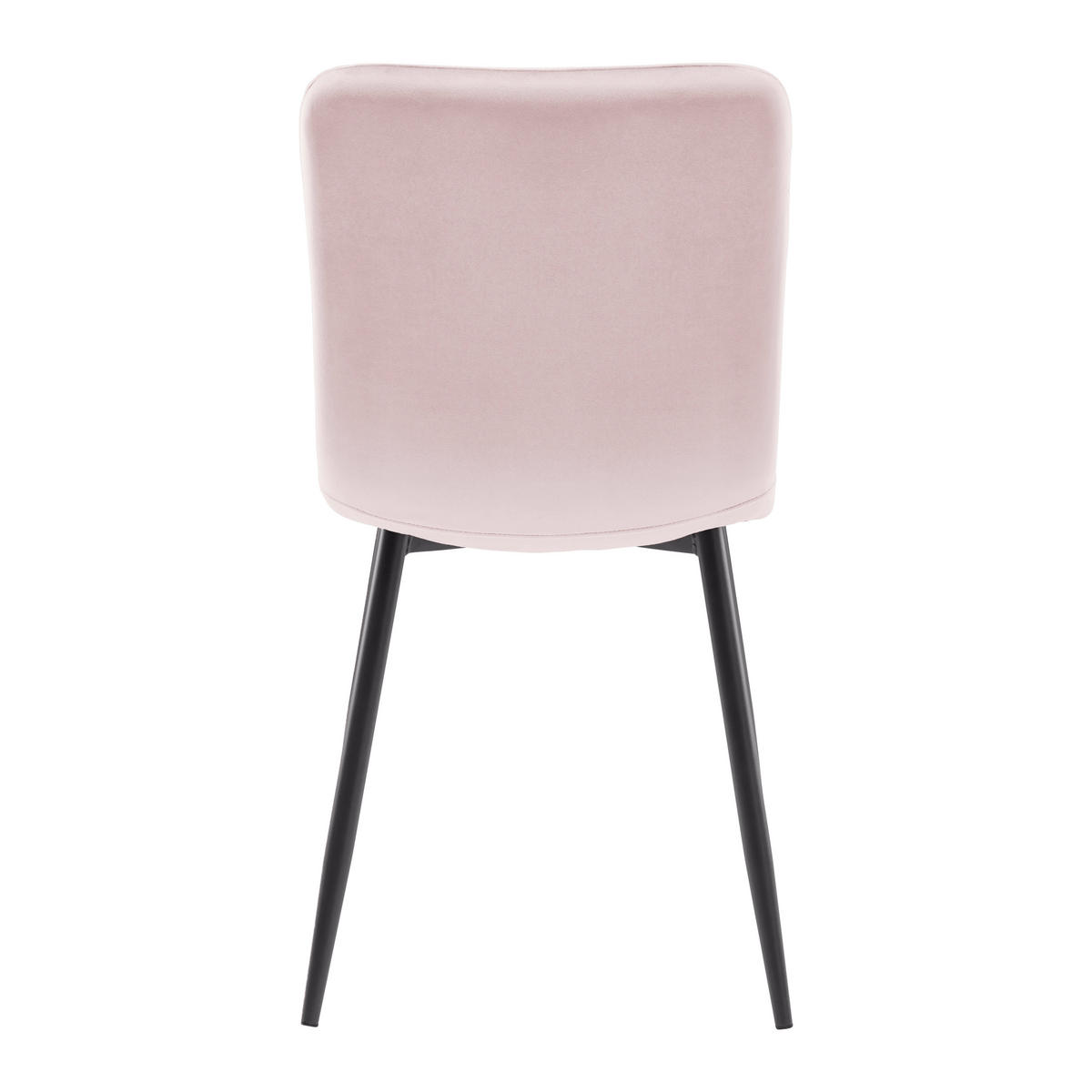 STUHL - Dunkelgrau/Rosa, MODERN, Textil/Metall (43/86/55cm) - Bessagi Home